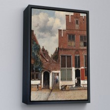 Alaz Trade Çerçeveli Johannes Vermeer - Küçük Sokak TABLOSU-7472