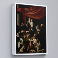 Alaz Trade Çerçeveli Caravaggio - Tesbih Madonnası Tablo - Madonna Of The ROSARY-7360