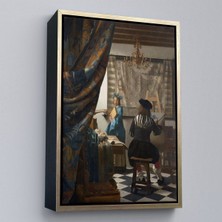 Alaz Trade Çerçeveli Johannes Vermeer - Resim Çizme TABLOSU-7422