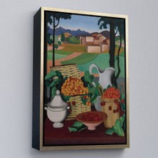 Alaz Trade Çerçeveli Auguste Herbin - Kirazlar Tablosu - CHERRIES-7354