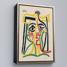 Alaz Trade Çerçeveli Pablo Picasso - Jacqueline'in Hasır Şapkalı TABLO-7419