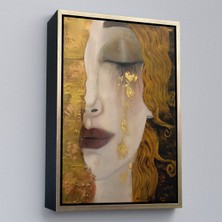 Alaz Trade Çerçeveli Gustav Klimt - Altın Gözyaşları TABLOSU-7319