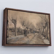 Alaz Trade Çerçeveli Vincent Van Gogh - Etten'de Yol Tablosu - Road In ETTEN-7186