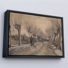 Alaz Trade Çerçeveli Vincent Van Gogh - Etten'de Yol Tablosu - Road In ETTEN-7186