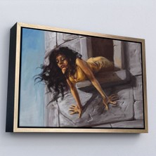 Alaz Trade Çerçeveli Kuledeki Prenses TABLOSU-7195