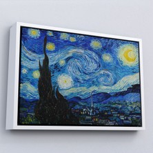 Alaz Trade Çerçeveli Vincent Van Gogh - Yıldızlı Gece Tablo - The Starry NIGHT-7133
