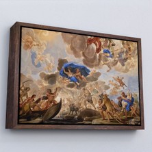 Alaz Trade Çerçeveli Floransa, Italya Palazzo Medici'nin Tavan Panoramik Görünüm TABLOSU-7239