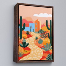 Alaz Trade Çerçeveli Pastel Tonlardaki Minimalist Meksikan TABLO-7671