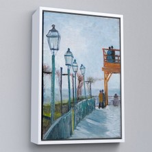 Alaz Trade Çerçeveli Vincent Van Gogh -Moulin De Blute-Fin Montmartre'deki TERASTABLO-7454
