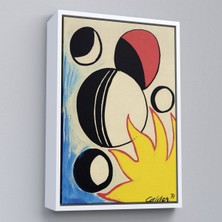 Alaz Trade Çerçeveli Alexander Calder - Güneşin Arkasındaki Paskalya Yumurtaları TABLO--7286