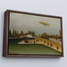 Alaz Trade Çerçeveli Henri Rousseau -Tokyo Japonya Quai D'ıvry TABLO-7112