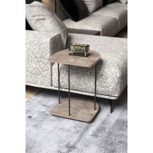 Karkissa Store Yan Sehpa Tekerlekli Servis Sehpası Hnd Oval Gordion