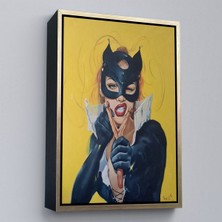 Alaz Trade Çerçeveli Sapanlı Kedi Kadın TANLOSU-7708