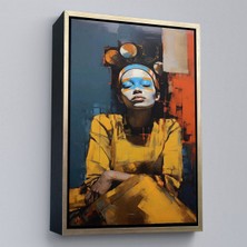 Alaz Trade Çerçeveli Permalı Kadın TABLOSU-7947