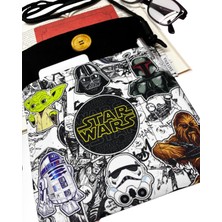 Atölye Smyrna Askılı - Kitap / Tablet / Ebook Çantası – Çıkarılabilir Askı ( Star Wars,yıldız Savaşları ,siyah)