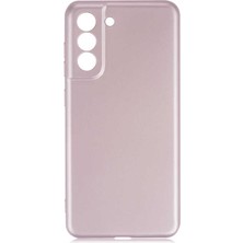 ZORE Galaxy S21 Fe Kılıf Premier Silikon Kapak-Rose Gold