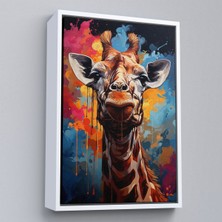 Alaz Trade Çerçeveli Sevimli Zürafa TABLOSU-7880