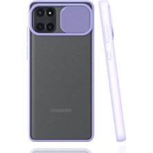 ZORE Galaxy A81 (Note 10 Lite) Kılıf Lensi Kapak-Lila