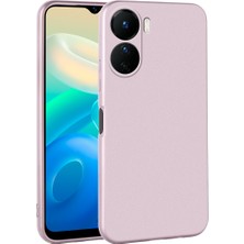 ZORE Vivo Y16 Kılıf Premier Silikon Kapak-Rose Gold