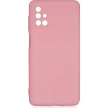 ZORE Galaxy M51 Kılıf Zore Mara Lansman Kapak-Pembe Açık