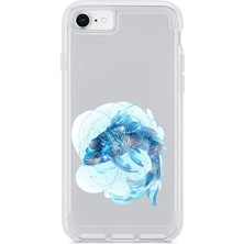 Zeyno Apple Iphone 6 Uyumlu Mavi Balık  Desenli Silikon Kılıf