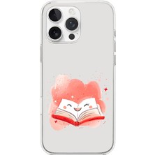 Zeyno Apple Iphone 16 Pro Uyumlu Kitap Dostu  Desenli Silikon Kılıf