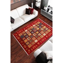 Homier Collection Kısa Saçaklı Westa Serisi Yıkanabilir Kaymaz Taban Antibakteriyel Kilim OT-4013B