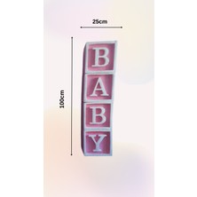 Maya Decor Co. Strafor Baby Pembe Küp 25 cm