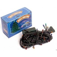 10MT Rgb 100 LED Fişli Noel Parti Yılbaşı Ağaç Dekoratif Aydınlatma Lambası Animasyonlu Süsleme