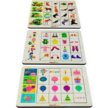 Balatoyz Kodlamaya Giriş 3’lü Ilişkiler Giysiler,doğa,,doğum Günü Puzzle Set