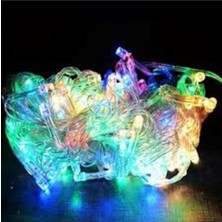 Mediterian 10mt Renkli LED Işık Seti, Partiye ve Tatile Renkli Aydınlatma, Animasyonlu Dekorasyon