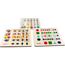 Balatoyz Kodlamaya Giriş 3’lü Renkler,yönergeler,dizilim Puzzle Set Stem