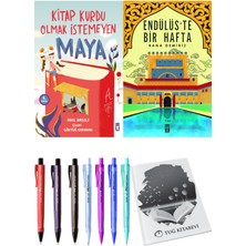 Endülüs'te Bir Hafta ve Kitap Kurdu Olmak İstemeyen Maya 2'li Set - Kalem