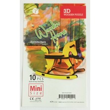 Pershang Sallanan At 10 Parça Mini Ahşap Puzzle Giraffe Pazıl