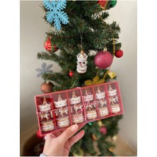 Mediterian 6'lı Beyaz Ahşap Atlı Karınca Seti, özel günler için şık hediye seçeneği