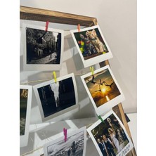 Masaüstü 12 Fotoğraflı 12 Mandallı 3 Metre LED Fotoğraf Çerçevesi.