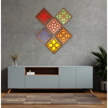 Veletto Dekoratif Duvar Dekoru Tablo Mdf Renkli 3mm 25 cm   x  25 cm  Diamond  Veya Kendinize
