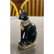 Antik Mısır Bastet Kedi Dekor / Polyester Kedi Biblosu Mısır Kedisi