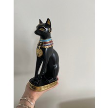 Antik Mısır Bastet Kedi Dekor / Polyester Kedi Biblosu Mısır Kedisi
