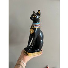 Antik Mısır Bastet Kedi Dekor / Polyester Kedi Biblosu Mısır Kedisi