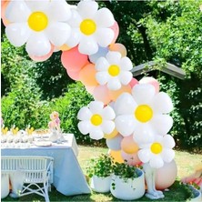 Konsept Sepeti 3 Adet Papatya Konseptli Papatya Balon Parti Seti