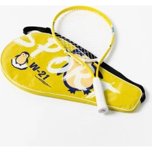 Çantalı Kort Çocuk Tenis Raketi Set 21 Inç