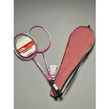 Leyaton 2 Adet Profesyonel Badminton Raketi Deluxe Badminton Çantası Seti + 3 Adet Badminton Topu