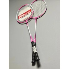 Leyaton 2 Adet Profesyonel Badminton Raketi Deluxe Badminton Çantası Seti + 3 Adet Badminton Topu