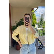 Fayzan Oversize Sarı Lagos Gömlek Sarı