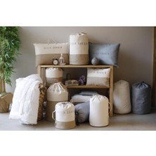 Sleep Garden Biyeli Yün Yorgan Tek Kişilik Jüt Keten Çantalı