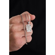 TMT Silver Gümüş Ayetel Kürsü Ayetli Erkek Zincir Kolye