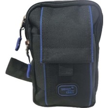 Seventeen 4928 Unisex Çapraz Body Bağlama Askılı Çanta - Mavi - ST01209-MAVI-TEK Ebat
