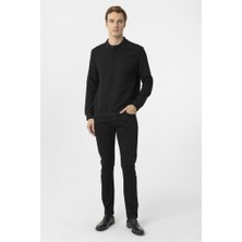 Süvari Polo Yaka Waffle Sweat