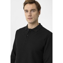 Süvari Polo Yaka Waffle Sweat